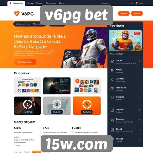 interface do site v6pg bet é intuitiva e amigável